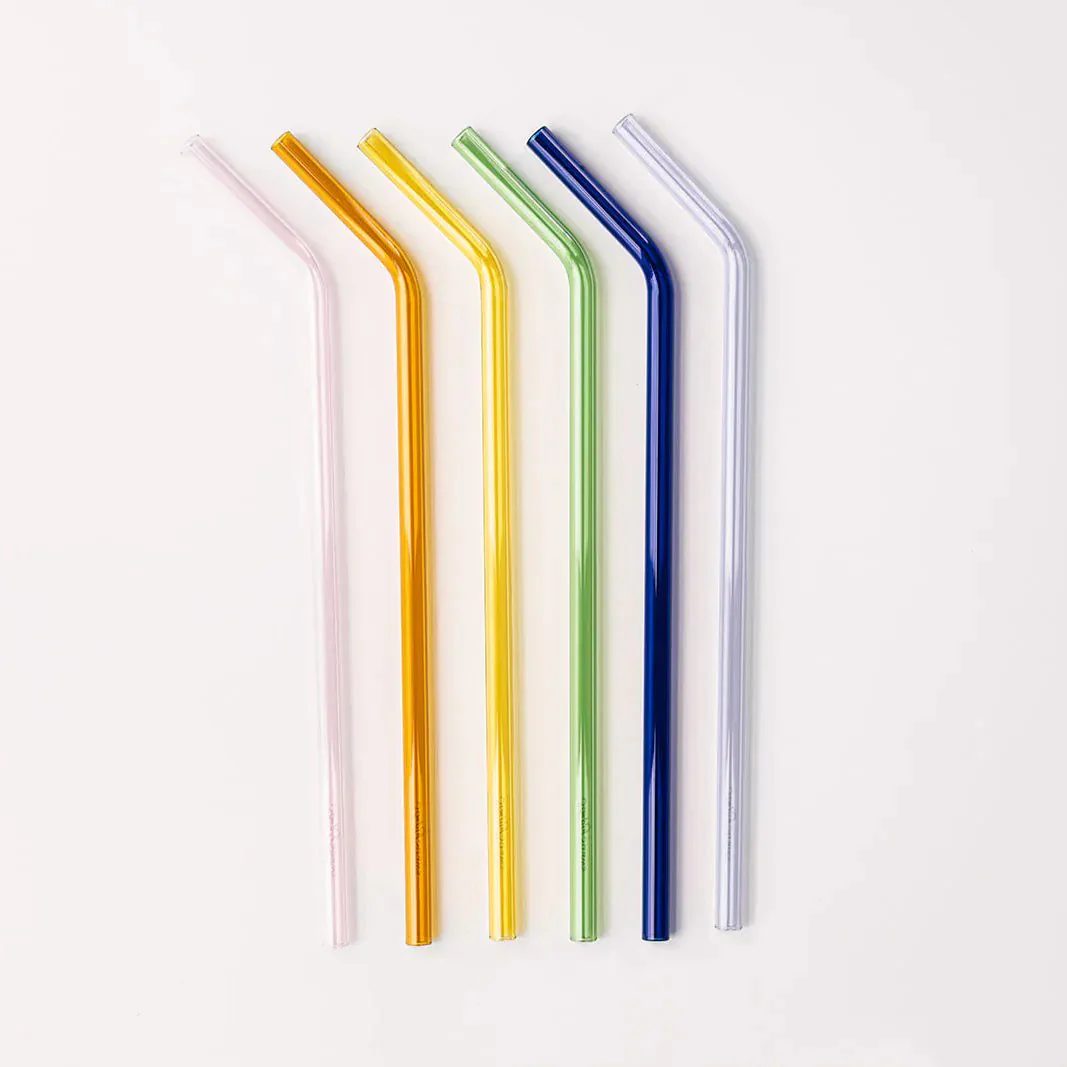 Tumbler 12" Glass Straw Set - Iridium - Image 2
