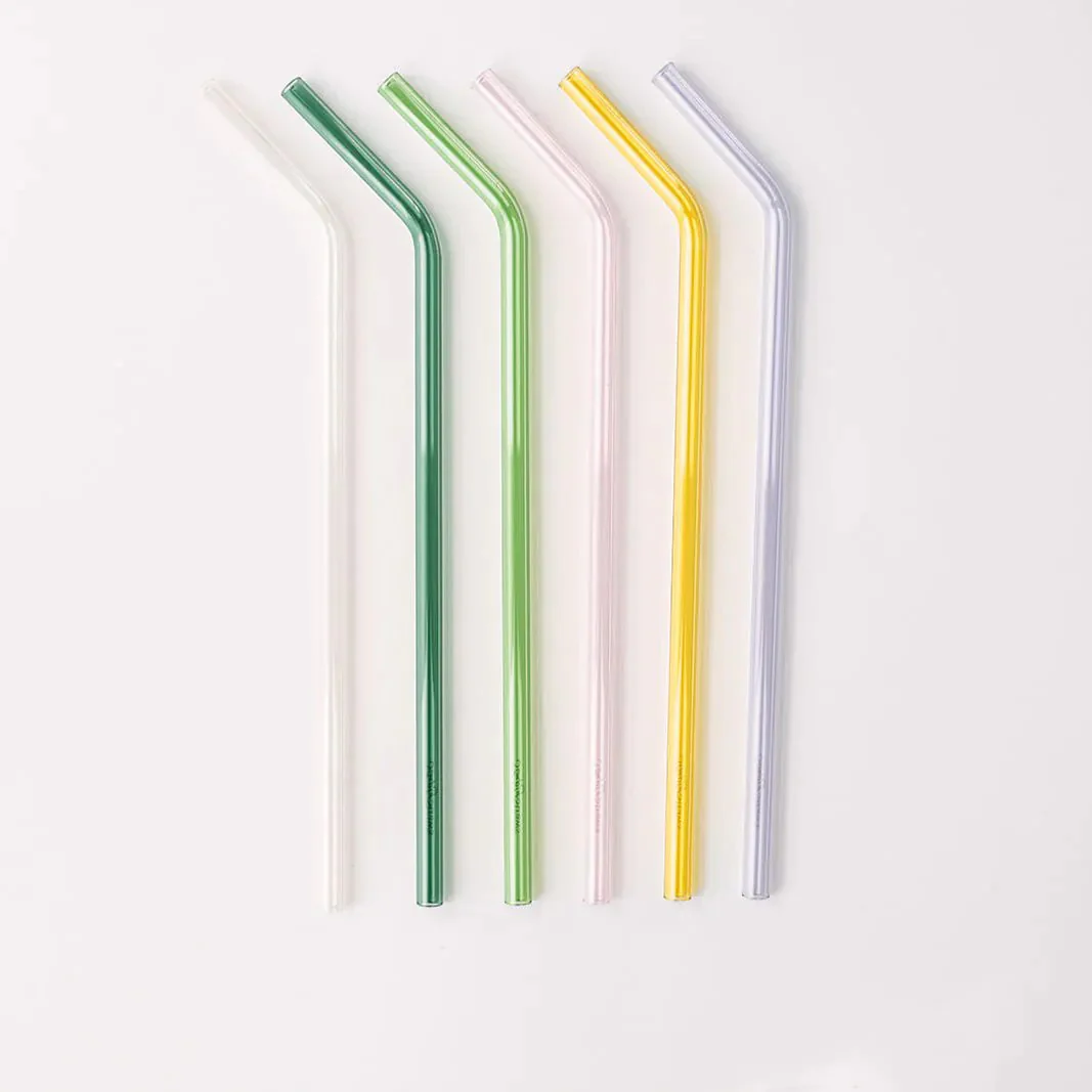 Tumbler 12" Glass Straw Set - Meadow - Image 2