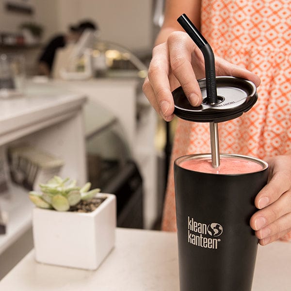 Tumbler Straw Lid with Reusable Steel Straw - Image 6