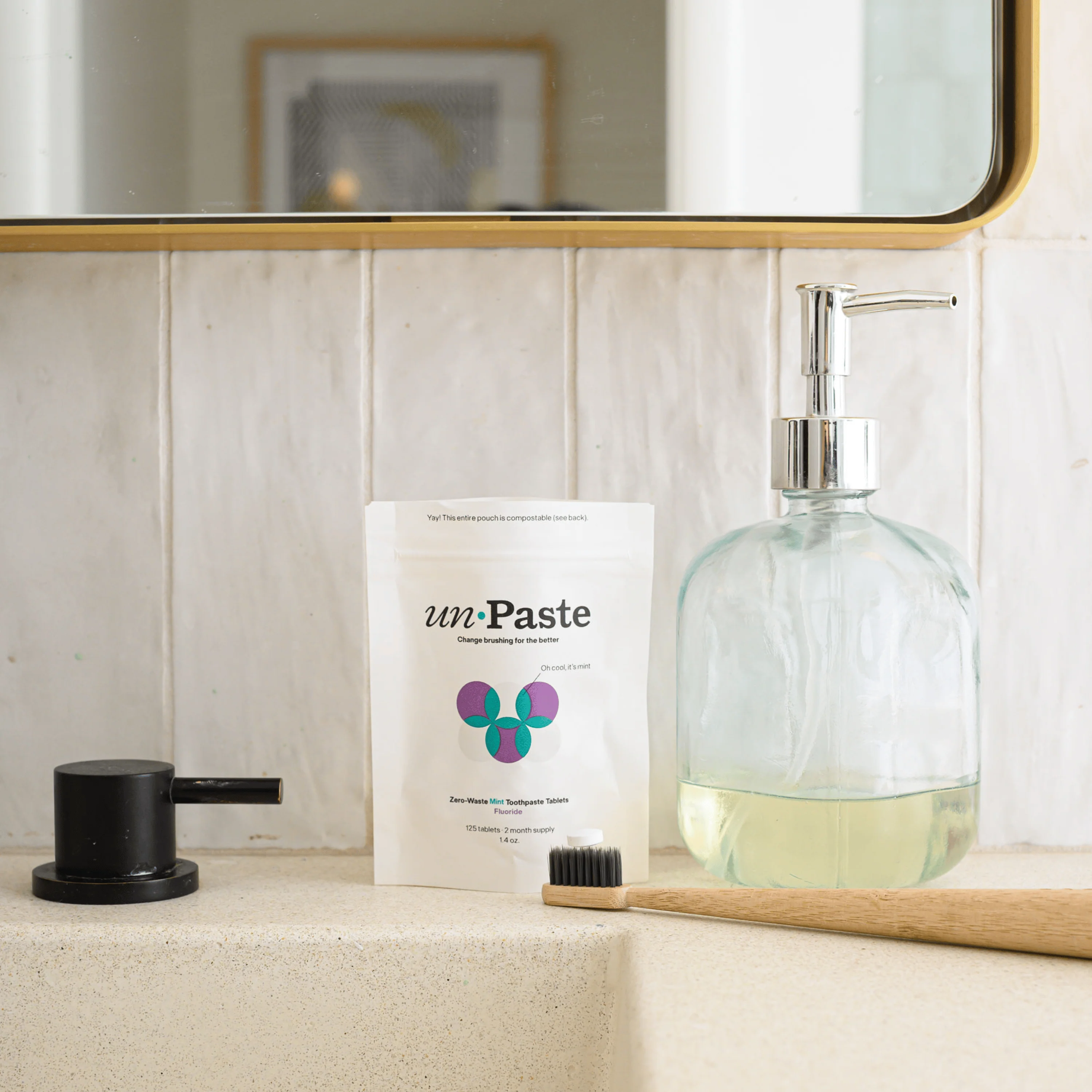 Unpaste Tooth Tabs - Zero Waste Toothpaste - With OR Without Fluoride, Vegan, Compostable - Image 10