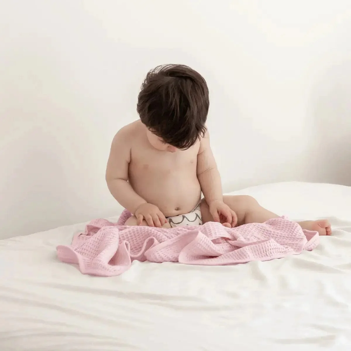 Waffle Hooded Baby Towel - Image 3