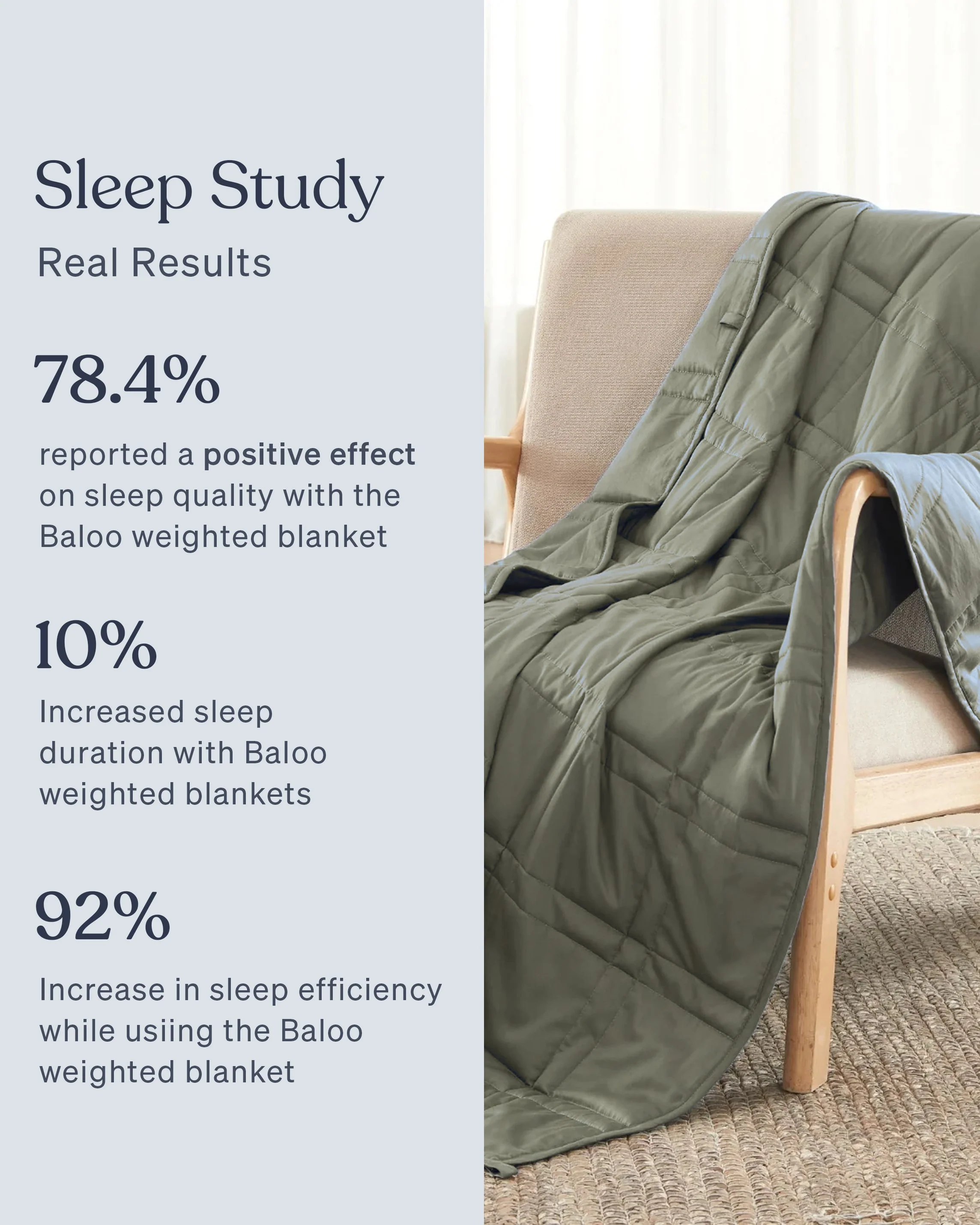Baloo Weighted Blanket - Organic Cotton - Image 41