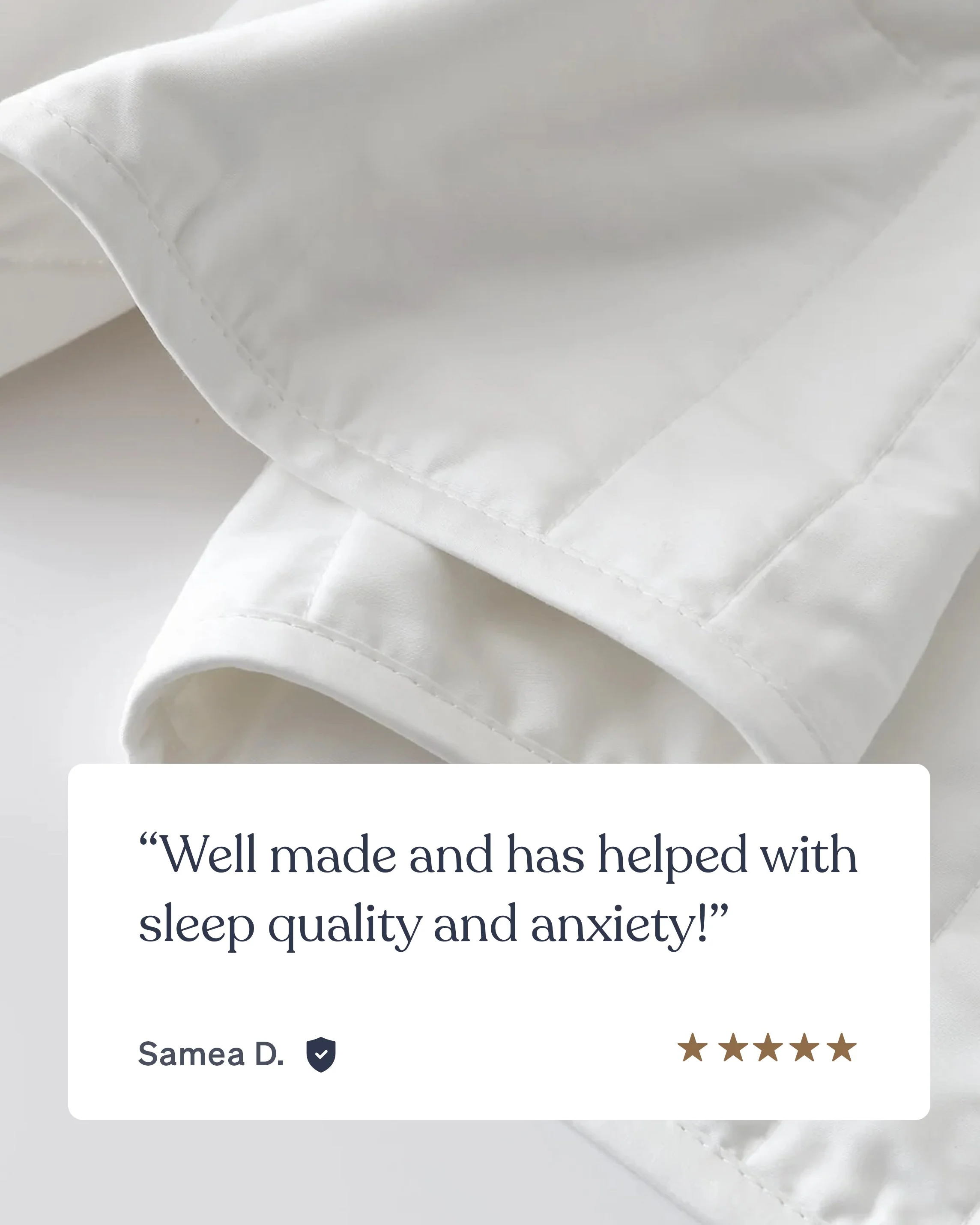 Weighted Comforter - Organic Cotton - Image 4