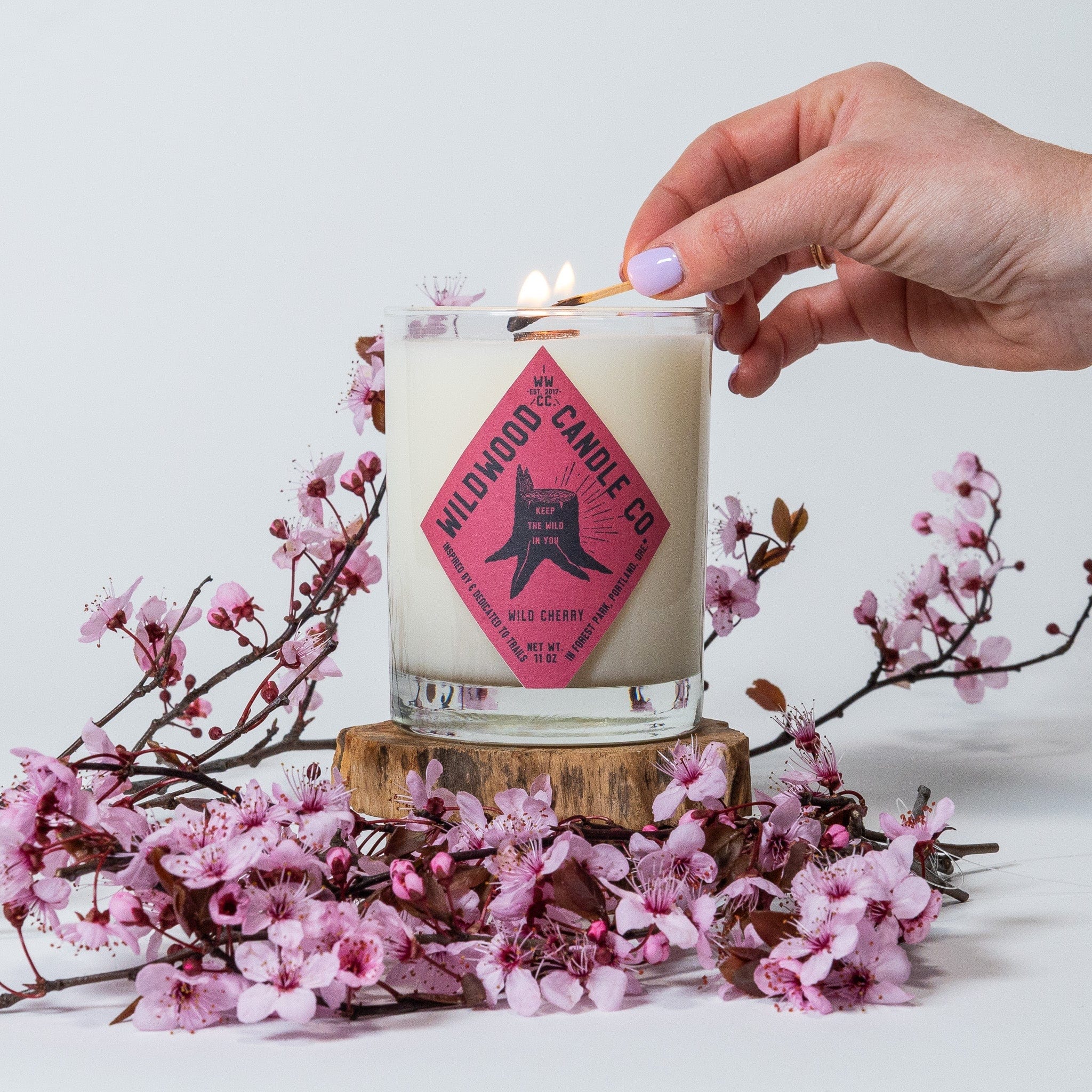 Wild Cherry Soy Candle – 11oz - Image 2