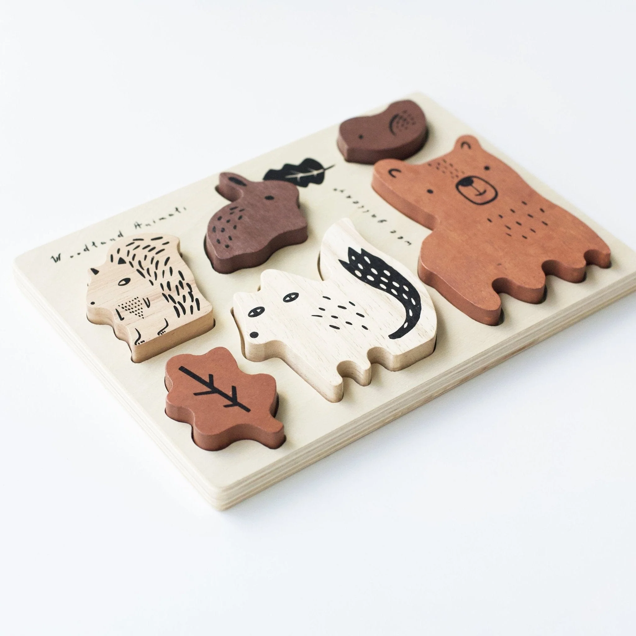 Wooden Tray Puzzle - Woodland Animals - Image 3