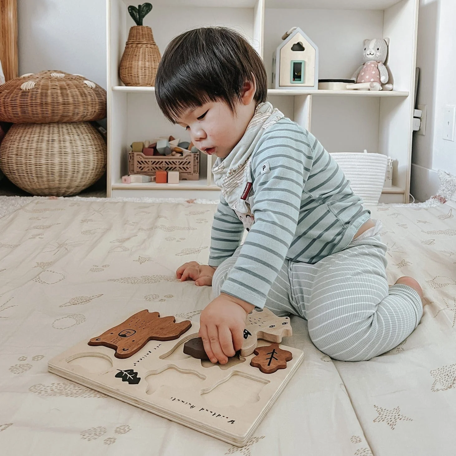 Wooden Tray Puzzle - Woodland Animals - Image 6