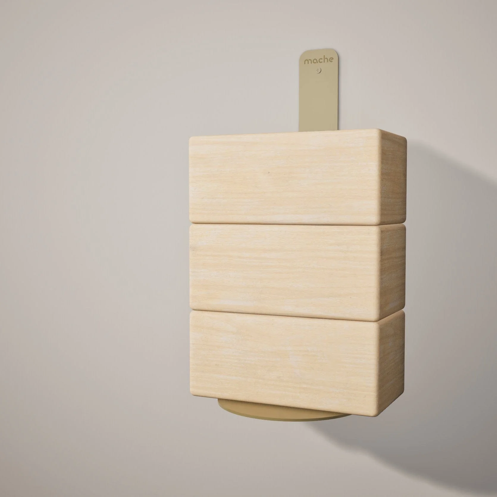 Yoga Block Wall Bracket, Gold - Image 4
