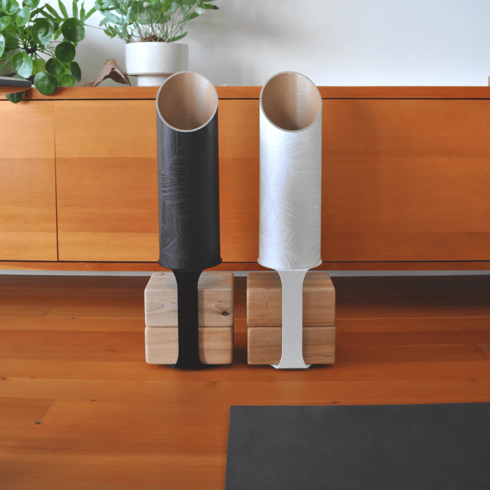 Yoga Mat Tube Floor Stand | White - Image 10