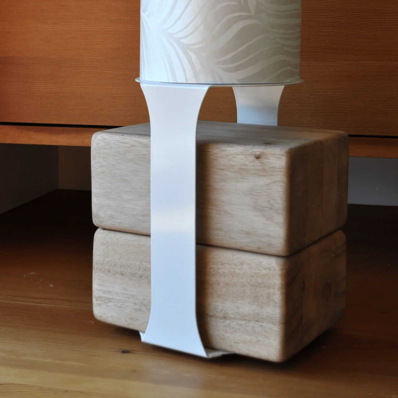 Yoga Mat Tube Floor Stand | White - Image 8