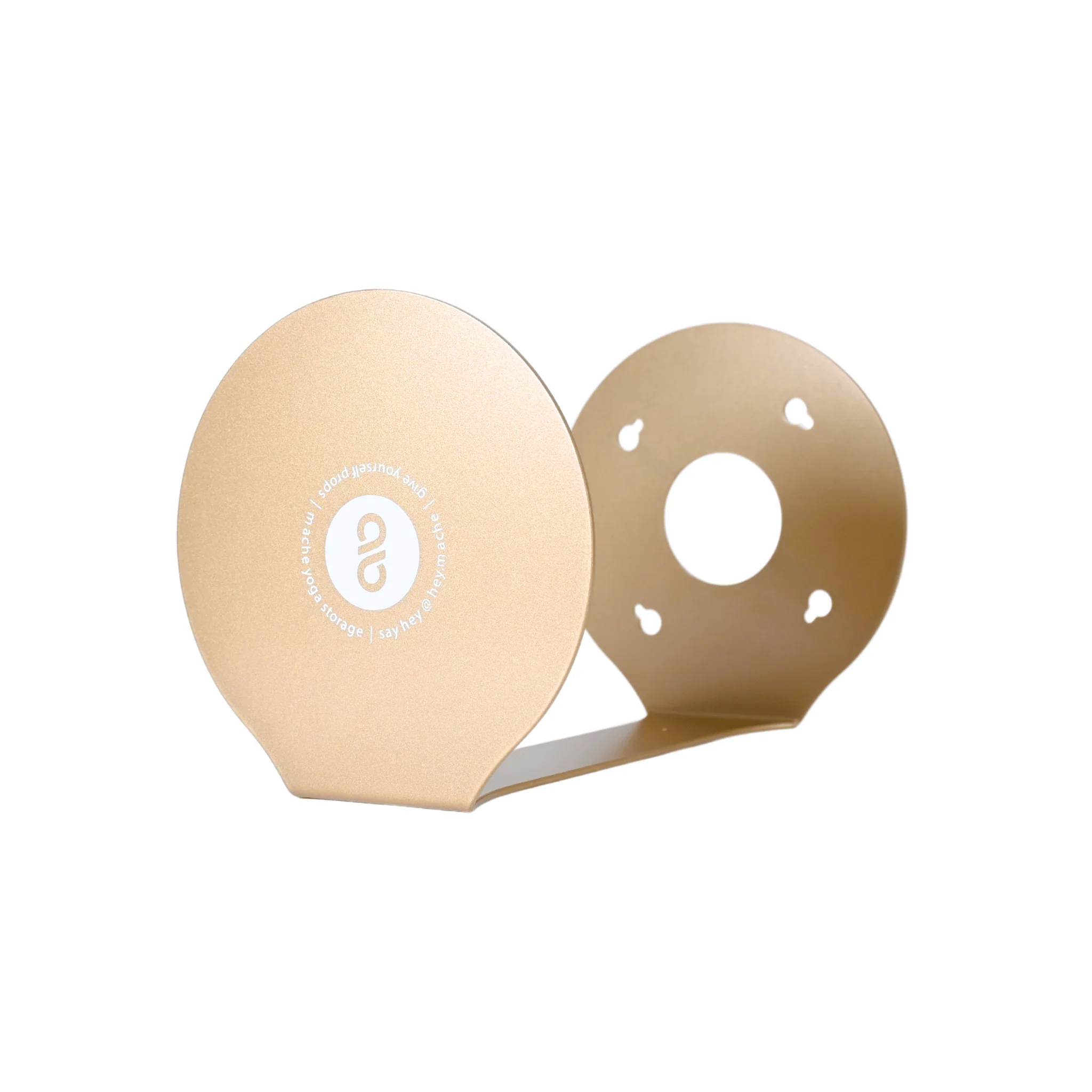 Gold Yoga Mat Tube Wall Bracket - Image 4