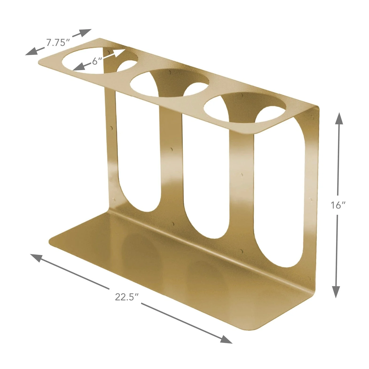 Yoga Mat Wall Bracket, Holds 3 Mats/Rollers - Image 7