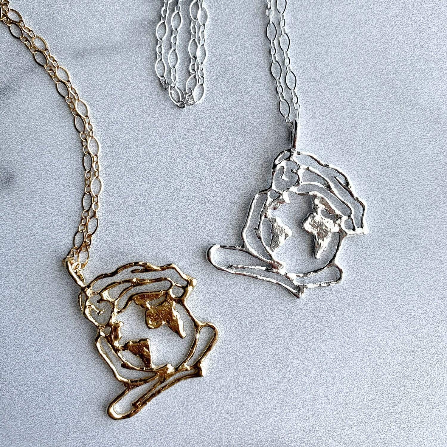 ZWS Mother Earth Necklace - Sustainable Jewelry, Zero Waste Necklace, Handmade in USA - Image 3