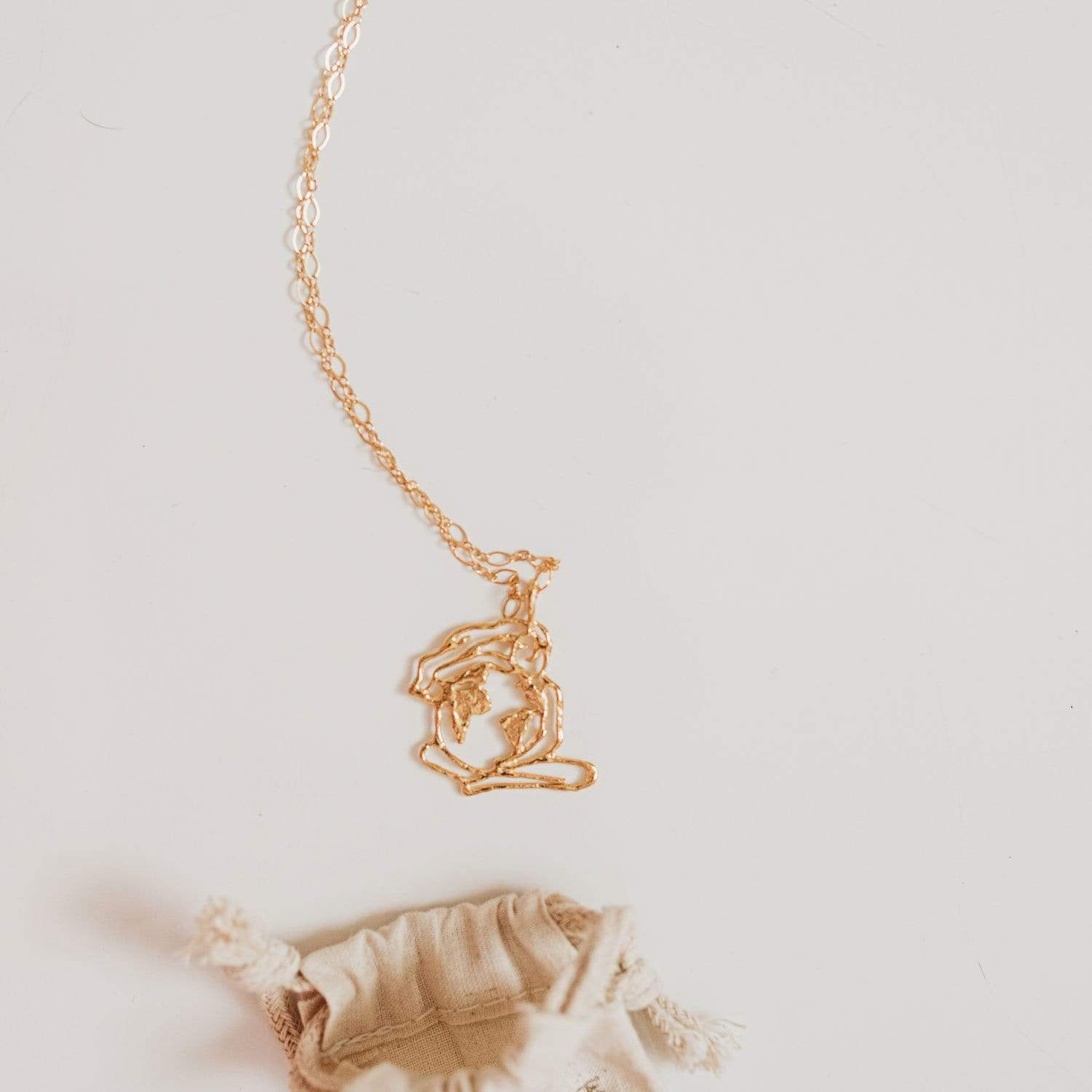 ZWS Mother Earth Necklace - Sustainable Jewelry, Zero Waste Necklace, Handmade in USA - Image 4