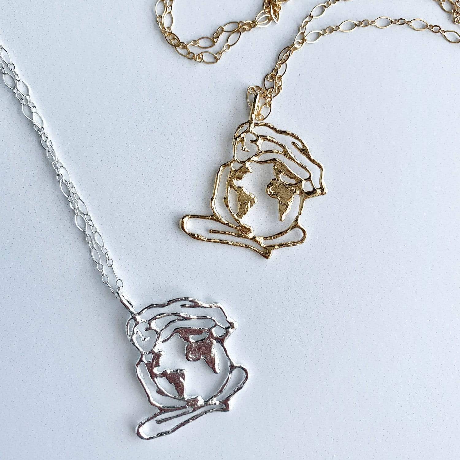 ZWS Mother Earth Necklace - Sustainable Jewelry, Zero Waste Necklace, Handmade in USA - Image 5